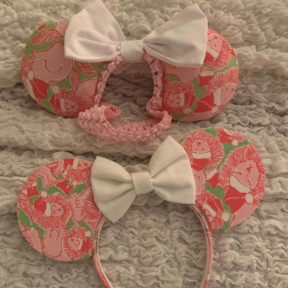 Lily Pulitzer Santa lion mommy and me Disney ears